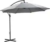 Wehkamp Garden Impressions Athene parasol Ã˜300 - carbon black/ licht grijs aanbieding
