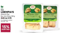 Ekoplaza Soto loempia's aanbieding