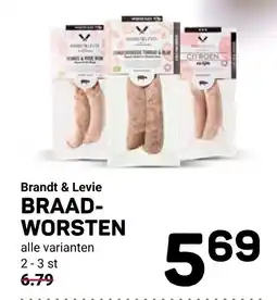Ekoplaza Brandt & levie braad- worsten aanbieding