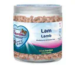 Pets Place Renske Gezonde Beloning Mini Hartjes - Verwensnacks - Lam 300 g aanbieding