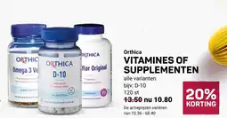 Ekoplaza Orthica vitamines of supplementen aanbieding