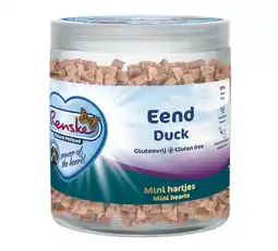 Pets Place Renske Gezonde Beloning Mini Hartjes - Verwensnacks - Eend 300 g aanbieding
