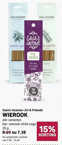 Ekoplaza Gaia's incense-jiri & friends wierook aanbieding