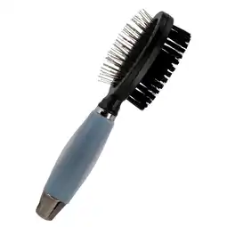 Pets Place Beaubeau Dubbelzijdige Borstel Softgrip - Verzorging - 21.5x5.5 cm Small aanbieding