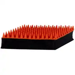 Pets Place Beaubeau Rubber Borstel - Verzorging - 18x6.6x2.4 cm Oranje aanbieding