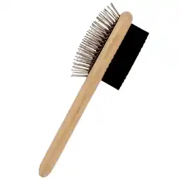 Pets Place Beaubeau Dubbelzijdige Borstel Bamboo - Verzorging - 19x5.2x3 cm Small aanbieding