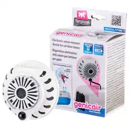 Pets Place Ferplast Elektronische Geurfilter Genicair - Kattenbakaccessoires - Ø9x6 cm Wit aanbieding