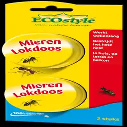 Pets Place Ecostyle Mierenlokdoos - Insectenbestrijding - 2 stuks aanbieding