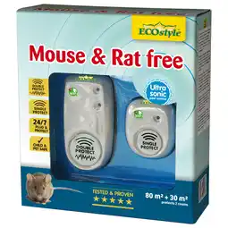 Pets Place Ecostyle Mouse & Rat Free - Ongediertebestrijding - 110 m2 2 stuks aanbieding