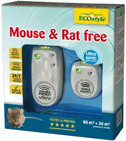 Pets Place Ecostyle Mouse & Rat Free - Ongediertebestrijding - 110 m2 2 stuks aanbieding