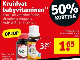 Kruidvat Babyvitaminen aanbieding