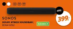 Expert Sonos Dolby Atmos Soundbar BEAM GEN2 aanbieding
