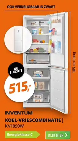 Expert Inventum Koelvriescombinatie KV1850W aanbieding