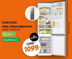 Expert Samsung Koelvriescombinatie RB38C776ASR/EF aanbieding