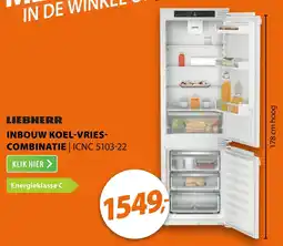 Expert Liebherr Inbouw Koelvriescombinatie aanbieding
