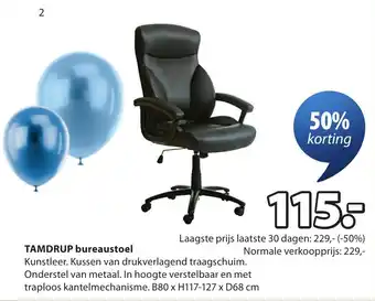 Jysk Tamdrup Bureaustoel aanbieding
