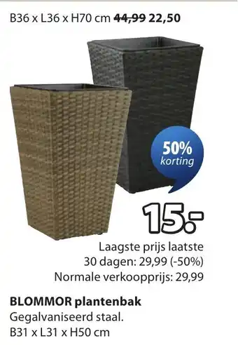 Jysk Blommor plantenbak aanbieding