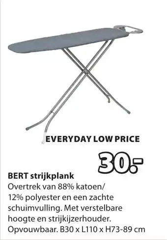 Jysk Bert Strijkplank aanbieding