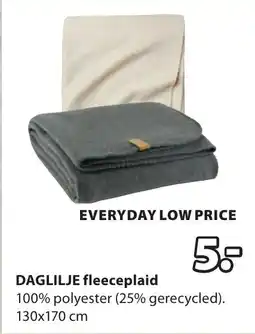 Jysk Dagelijke Fleeceplaid aanbieding
