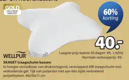 Jysk Wellpur Skaget Traagschuim Kussen aanbieding