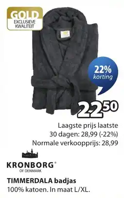 Jysk Timmerdala Badjas aanbieding