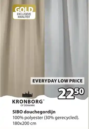 Jysk Sibo Douchegordijn aanbieding