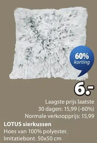 Jysk Lotus Sierkussen aanbieding