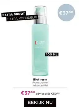 ICI Paris XL Biotherm Aquapower Advanced Gel aanbieding