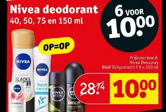 Kruidvat Nivea deodorant 75ml aanbieding