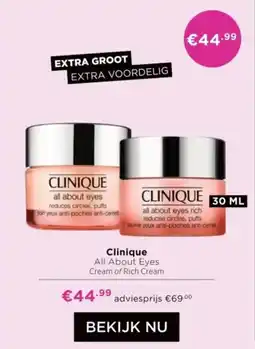 ICI Paris XL Clinique All About Eyes Cream of Rich Cream aanbieding