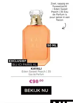 ICI Paris XL KAYALI Eden Sweet Peach aanbieding