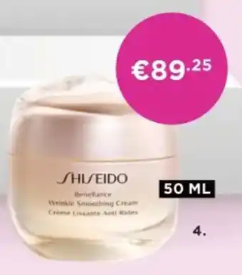 ICI Paris XL Shiseido Benefiance Wrinkle Smoothing Cream aanbieding