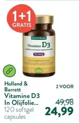 Holland & Barrett Holland & Barrett Vitamine D3 In Olijfolie aanbieding