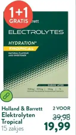 Holland & Barrett Holland & Barrett Elektrolyten Tropical aanbieding