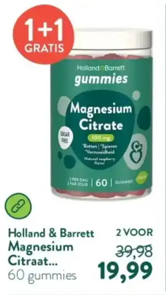 Holland & Barrett Holland & Barrett Magnesium Citraat aanbieding