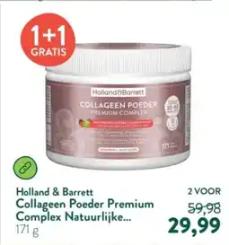 Holland & Barrett Holland & Barrett Collageen Poeder Premium Complex Natuurlijke aanbieding