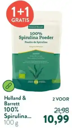 Holland & Barrett Holland & Barrett 100% Spirulina aanbieding