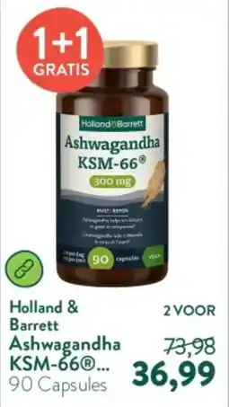 Holland & Barrett Holland & Barrett Ashwagandha KSM-66 300 mg aanbieding