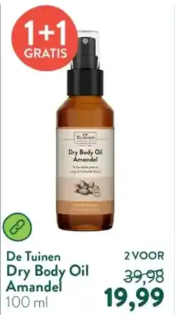 Holland & Barrett De Tuinen Dry Body Oil Amandel aanbieding