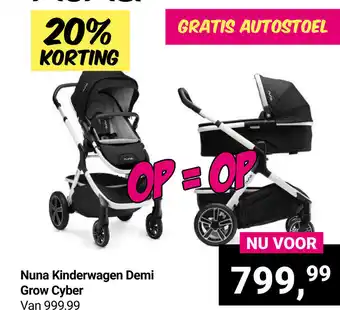 Van Asten BabySuperstore Nuna Kinderwagen Demi Grow Cyber aanbieding