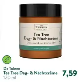Holland & Barrett De Tuinen Tea Tree Dag & Nachtcrème aanbieding