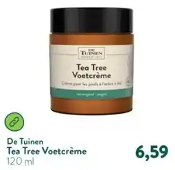 Holland & Barrett De Tuinen Tea Tree Voetcrème aanbieding