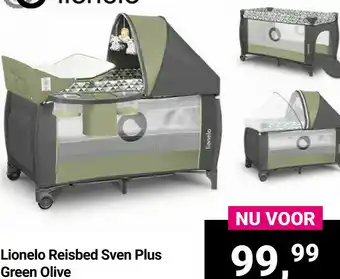 Van Asten BabySuperstore Lionelo Reisbed Sven Plus Green Olive aanbieding