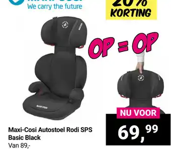 Van Asten BabySuperstore Maxi-Cosi Autostoel Rodi SPS Basic Black aanbieding