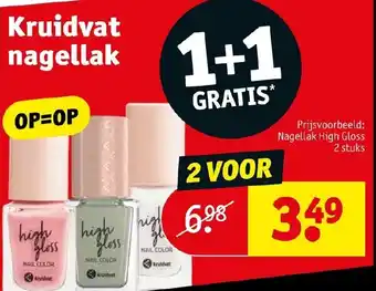 Kruidvat Nagellak aanbieding