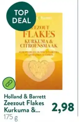 Holland & Barrett Holland & Barrett Zeezout Flakes Kurkuma &... aanbieding