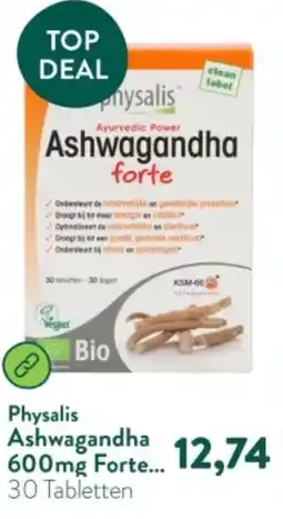 Holland & Barrett Physalis Ashwagandha 600mg Forte aanbieding