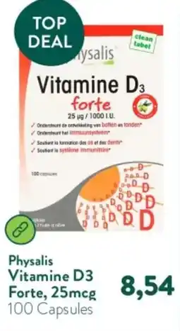Holland & Barrett Physalis Vitamine D3 D Forte 25 mcg aanbieding