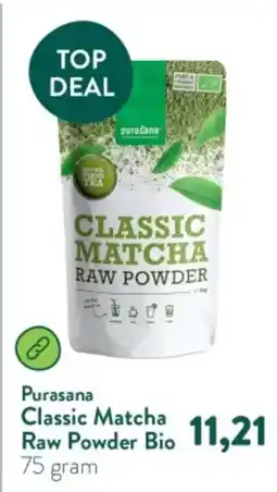 Holland & Barrett Purasana Classic Matcha Raw Powder Bio aanbieding