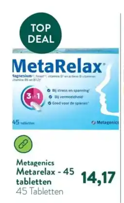 Holland & Barrett Metagenics Metarelax 45 Tabletten aanbieding
